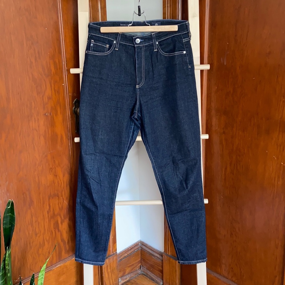 AG Adriano Goldschmied, The Mila Ankle Super High-Rise Skinny Ankle, Size 30